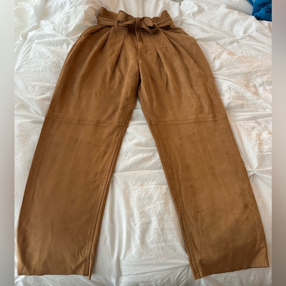 Free People Nightfall Vegan Suede Pants Size 2 - Picture 3 of 7